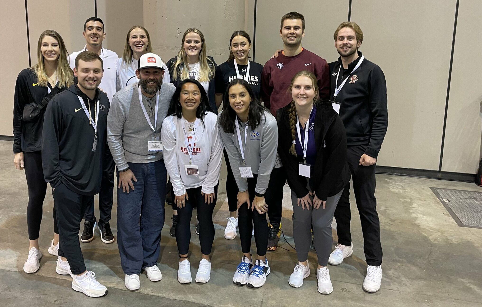 22.2 Cohort Coaches 4 Coaches posing after coaching youth athletes at the AVCA Convention