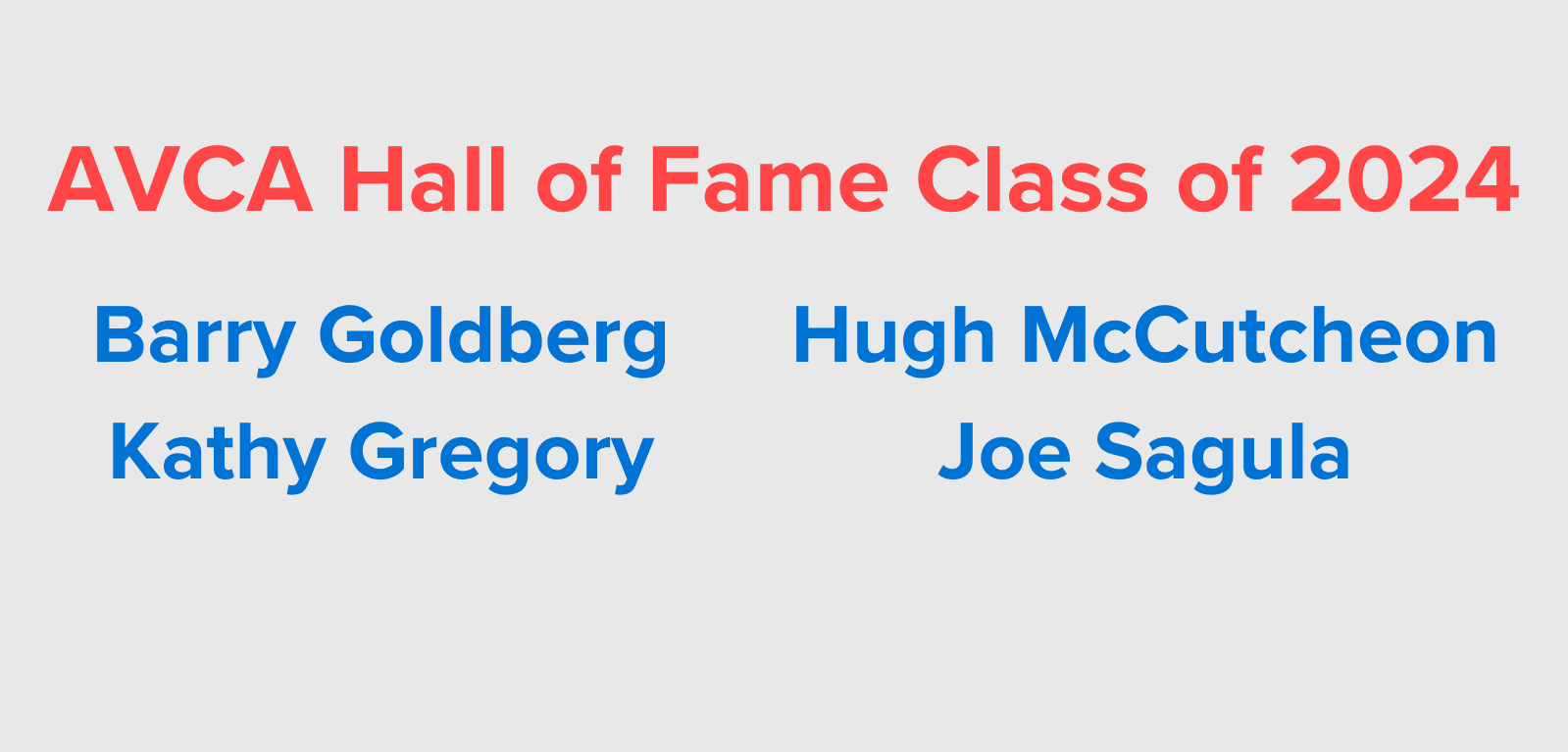 2024 AVCA Hall of Fame
