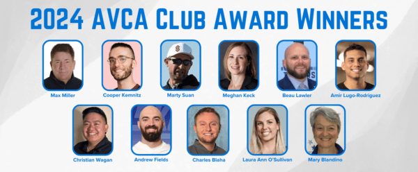 The AVCA is proud to announce the Club Awards for the 2023-24 season. The AVCA Club Awards program, now in its ninth year, recognizes deserving coaches and club directors in the youth/club volleyball community.